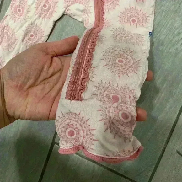 Kickee Pants Girl One Piece Coverall Size 6-9 months - Picture 2 of 3